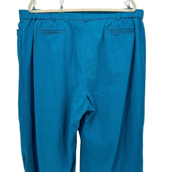 Pendelton Plus Linen Rayon Blue Pants Womens 20W - Picture 5 of 9